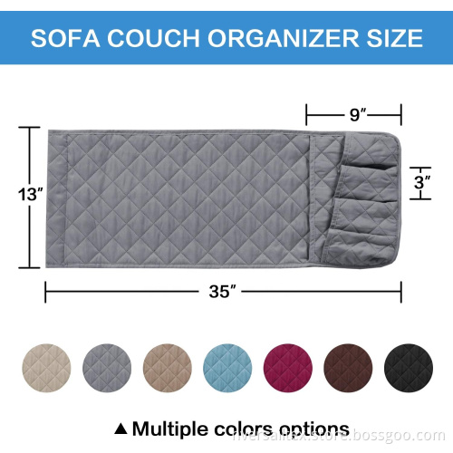 Sofa Chair Armrest Organizer with 5 Pockets